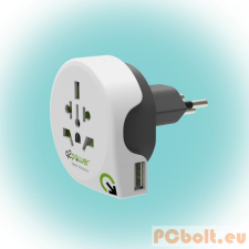 Somogyi Somogyi 1.100210 World to Switzerland USB Utazóadapter kábel és adapter