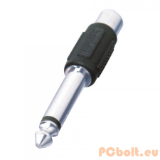 Somogyi Somogyi AC 4 6.35 mm Jack apa - RCA anya adapter - Fekete audió/videó kellék, kábel és adapter