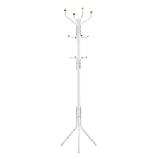 Songmics Álló fogas, erős fém kabáttartó,182 cm magas, fehér | SONGMICS bútor