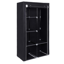 Songmics Fekete ruhásszekrény 88 x 46 x 171 cm bútor