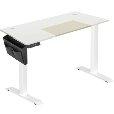 Songmics íróasztal elektromos magasságállítással, memória 4 magassággal, 60x140x(72-120)cm, fehér íróasztal