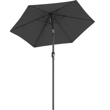 Songmics kerti ernyő, nyitható fogantyúval, billenő rendszerrel, 200cm, szürke kerti bútor