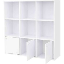 Songmics Könyvespolc 97,5 x 30 x 97,5 cm Fehér bútor
