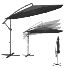 Songmics konzolos kerti napernyő, 3 m-es, szürke kerti bútor