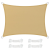 Songmics Légáteresztő napvitorla, 3 x 4 m, homok sárga