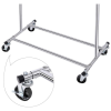 Songmics Mozgatható ruhatartó állvány kerekekkel, Songmics, állítható, fém, ezüst, max 90 kg, 92x45.4x160 cm