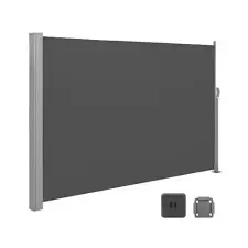 Songmics Oldalsó napellenző, 160 x 350 cm, antracit kerti bútor