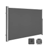 Songmics Oldalsó napellenző, kihúzható, 200 x 400 cm, antracit