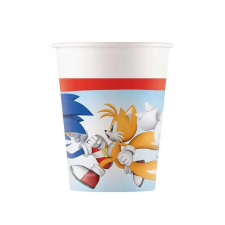 Sonic a sündisznó papírpohár 8db-os szett 200ml party kellék