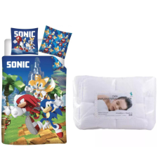 Sonic, a sündisznó Sonic a sündisznó ágynemű szett ovis 100x135cm, 40x60 cm lakástextília