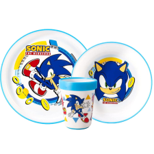 Sonic, a sündisznó Sonic a sündisznó csúszásmentes étkészlet, micro műanyag szett babaétkészlet
