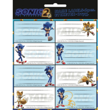 Sonic, a sündisznó Sonic a sündisznó füzetcímke 16 db-os füzetcímke