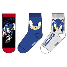 Sonic, a sündisznó Sonic a sündisznó gyerek zokni (3 pár)