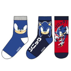 Sonic, a sündisznó Sonic a sündisznó gyerek zokni (3 pár)