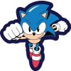 Sonic, a sündisznó Sonic a sündisznó Run formapárna, díszpárna 40x40 cm Velúr