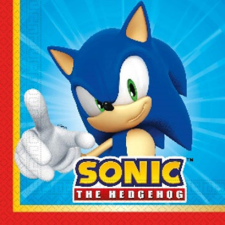 Sonic, a sündisznó Sonic a sündisznó szalvéta 20 db-os, 33x33 cm FSC party kellék