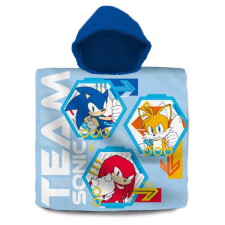 Sonic a sündisznó Team strand törölköző poncsó 60x120 cm babatörülköző, kifogó