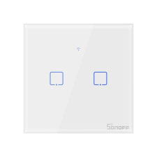 Sonoff Érintőképernyős kapcsoló WiFi T0 EU TX (2 csatornás) villanyszerelés