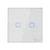  Sonoff TX T2 EU 2C WiFi + RF vezérlésű, távvezérelhető, érintős dupla/csillár villanykapcsoló