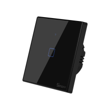 Sonoff TX T3 EU 1C WiFi + RF vezérlésű, távvezérelhető, érintős villanykapcsoló (fekete) villanyszerelés