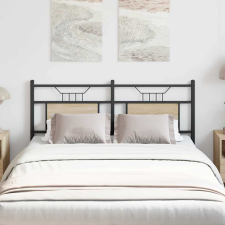  sonoma tölgy színű szerelt fa és acél csere fejtámla 137 cm ágy és ágykellék