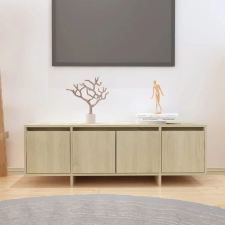  Sonoma tölgy színű szerelt fa fali TV-szekrény 120x30x40,5 cm bútor