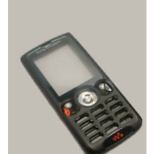 Sony Ericsson W810, Előlap, fekete mobiltelefon, tablet alkatrész