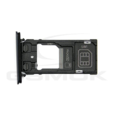 Sony SIM-kártya tartó Sony Xperia Xz2 Compact fekete 1313-0973 [Eredeti] mobiltelefon, tablet alkatrész