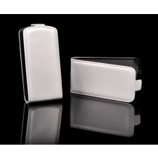 Sony Xperia E C1505, Lefele nyíló flip tok, fehér tok és táska