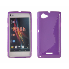 Sony Xperia L C2105, Szilikon tok, S-Case, lila tok és táska