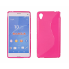 Sony Xperia M4 Aqua E2303, Szilikon tok, S-Case, rózsaszín
