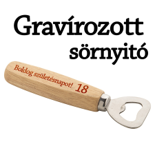 Sörnyitó fa nyéllel- 18.Születésnapra ajándéktárgy
