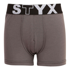Sötét szürke gyerek boxeralsó Styx sport gumi (GJ1063) 6-8 éves gyerek alsó