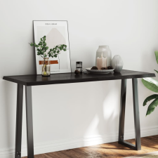  sötétbarna kezelt tömör asztallap 140x60x(2-4) cm bútor