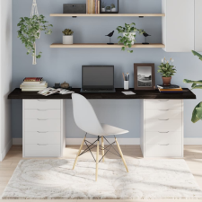  sötétbarna kezelt tömör tölgyfa asztallap 200x60x(2-4) cm bútor