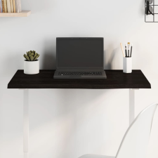  sötétbarna kezelt tömör tölgyfa asztallap 80x40x2 cm bútor