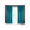  Sötétítő függöny félig matt szövetből Tengerkék 135x270 cm