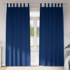  Sötétítő függönyök 2 pcs Sötétkék 225 x 140 cm Poliészter lakástextília
