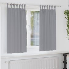 Sötétítő függönyök 2 pcs Világosszürke 175 x 140 cm Poliészter lakástextília
