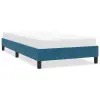  sötétkék bársony ágykeret matrac nélkül 80x210 cm
