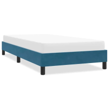  sötétkék bársony ágykeret matrac nélkül 80x210 cm ágy és ágykellék