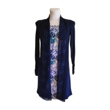  Sötétkék hosszú ujjú női ruha (méret: S) női ruha