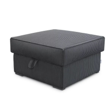  Sötétszürke SMART COSARO tárolós puff, 65x65 cm bútor
