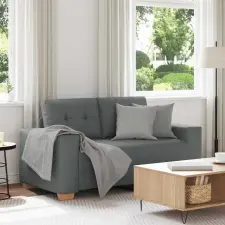  Sötétszürke szövet loveseat kanapé 160x77x82 cm bútor