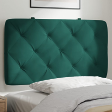  Sötétzöld bársony fejtámla párna 90 cm ágy és ágykellék