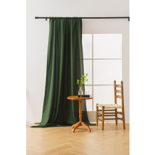  Sötétzöld OXFORD függöny 140x270 cm Felfüggesztés: Hullámos sínszalag lakástextília