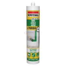 Soudal Akryl Turbo gyorskötésű festhető tömítő 280ml fehér barkácsolás, csiszolás, rögzítés