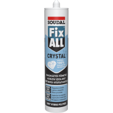 Soudal FIX ALL CRYSTAL TÖMÍTŐ-RAGASZTÓ 290ML TRANSZPARENS purhab, tömítő, tapasz