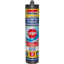 Soudal szaniter szilikon Stop, ecetsavas beige 280ml építőanyag