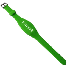 Soyal AM Wristband No.7 125 kHz zöld proximity szilikon karkötő biztonságtechnikai eszköz